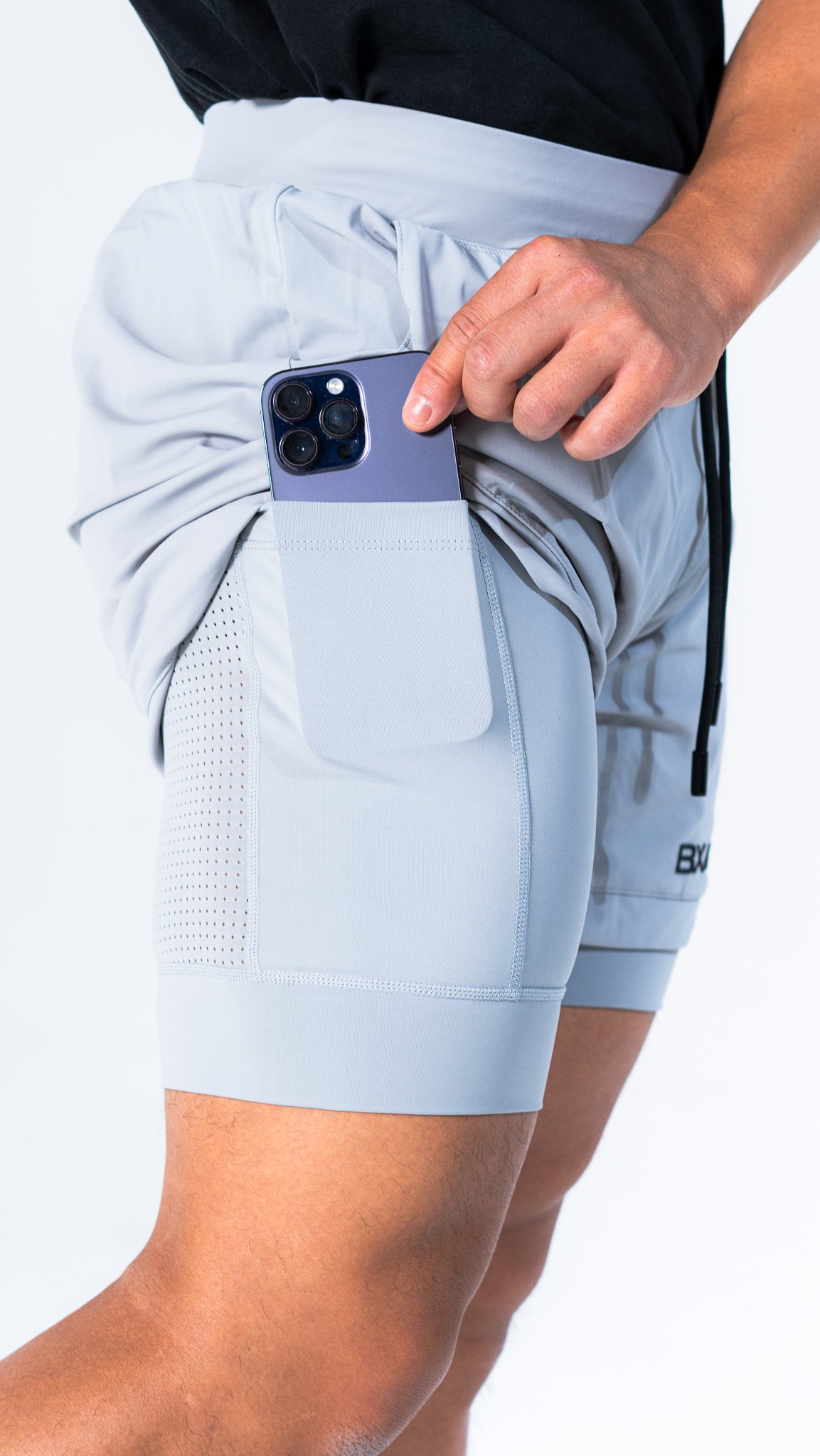 Lined Tech Shorts 5" Inseam (Slate Gray)